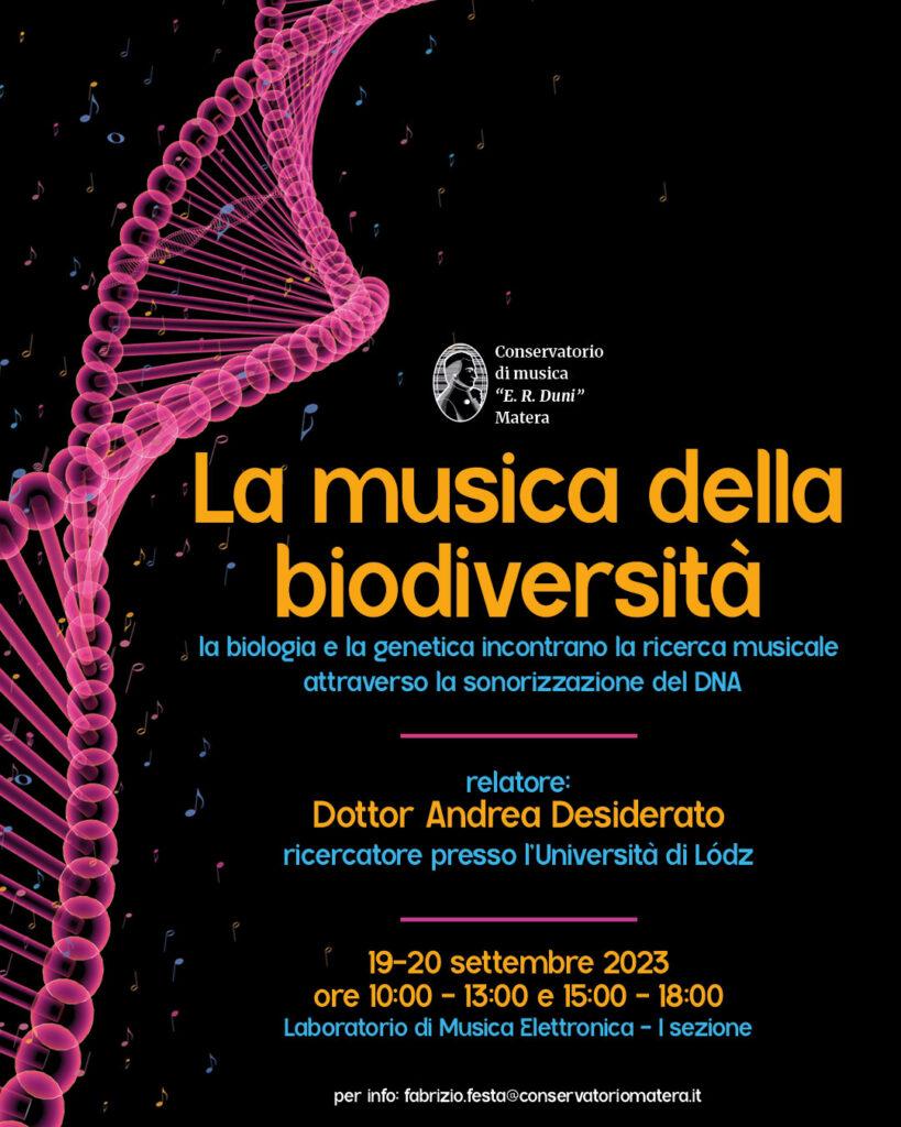 Immagine di presentazione seminario La musica della biodiversità