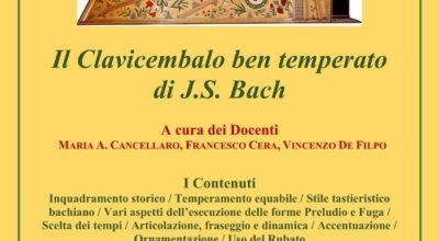 Seminario interdisciplinare “Il clavicembalo ben temperato di J.S. Bach”           A cura dei docenti:                 M.A. Cancellato, F. Cera        V. De Filpo.                             Due incontri 25 febbraio e 21 aprile 2020
